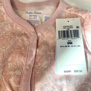 Ralph Lauren Floral Footed Coverall